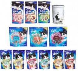 Amazon Tagesangebot: Felix Multipack 12er Pack Katzen-Snacks mit gratis Metall Leckerli Dose für 11,99€