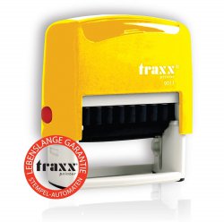 Amazon: XL TRAXX 9011 Marken-Stempel 38 x 14mm 4-zeilig für nur 0,01 Euro + 3,98 Euro Versandkosten