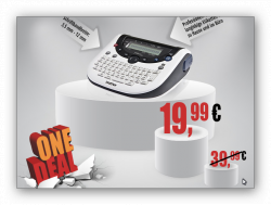 Brother P-touch 1290VP Label / Thermodrucker für 19,99€ VSK-frei [idealo 24,78€] @One