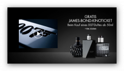 Gratis James Bond Kinoticket beim Kauf eines 007 Duftes 50ml @Amazon