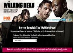 Heute und morgen zeigt das Cinemaxx bundesweit coole Horrorfilme und Serien, z.B. die 6. Staffel Walking Dead