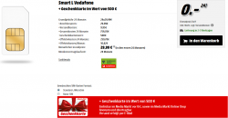 Vodafone Smart L Tarif (Allnet Flat + SMS Flat  + 500 MB LTE danach 32 Kbit/s) für effektiv 10,82 € mtl. durch 500 € Gutschein @Media Markt