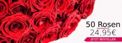 50 rote Rosen für 29,90€ @Blume ideal