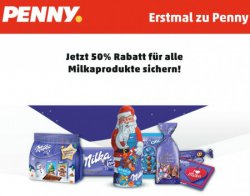 [ Lokal ] 50% Rabatt auf alle Milkaprodukte @ Penny