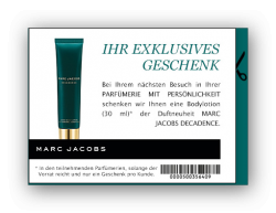 [ Lokal ] Marc Jacobs Decadence Bodylotion 30ml Probe & Eternity Now Shower Gel 30ml Probe gratis @ parfuemerien-mit-persoenlichkeit.de