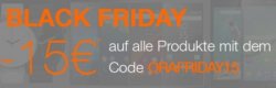 Orange Black Friday Angebote mit 15€ Rabatt auf alle Produkte vom 26.11-30.11.2015