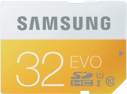SAMSUNG 32 GB SDHC Speicherkarte Class 10 EVO MB-SP32D für 7,00 € (11,99 € Idealo) @Media Markt
