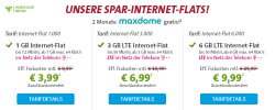 Telekom: Internetflat mit 1GB, 3GB oder 6GB LTE ab 3,99 € mtl. @ Sparhandy