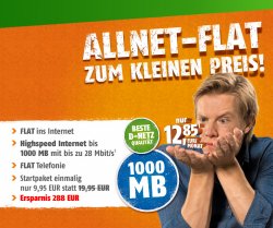 Telekom: Klarmobil Allnet-Flat in all dt. Festnetz & Mobilfunk + 1GB Datenflat für 12,85€ mtl. @Crash-tarif