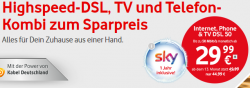 1 Jahr Sky (Welt + Film, Sport oder Bundesliga) gratis bei Bestellung von Vodafone TV