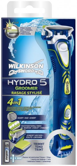 Amazon: Wilkinson Sword Hydro 5 Groomer Rasierer mit 1 Klinge und Trimmer inkl. Batterie durch Gutschein für nur 6,95 Euro statt 15,85 Euro bei Idealo