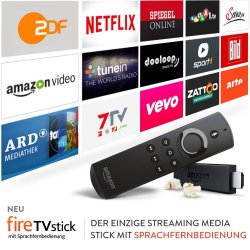 Fire TV Stick mit Sprachfernbedienung für 39,99 € (49,90 € Idealo) @Amazon