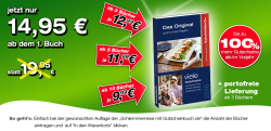 gutscheinbuch.de: Auflagen 2016 zu unschlagbar günstigen Preisen z.B 10 Stck. für je 9,99 €