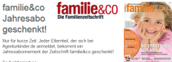 Jahresabo Familie & Co. für 1 Jahr GRATIS (keine Kündigung notwendig!) @agenturkinder.de