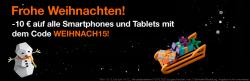 Orange: 10 Euro Rabatt auf alle Smartphones und Tablets mit Gutschein z.b. Sony Xperia C4 für nur 239,99 Euro statt 340,79 Euro bei Idealo