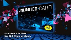 UCI Unlimited Jahreskarte für 22,50€ mtl. – Kino-Flat an allen Tagen und inklusiver aller Zuschläge (Überlänge, 3D, Loge, VIP, iSens)