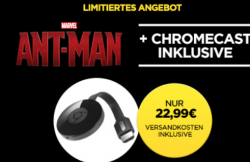 WUAKI.tv: Google Chromecast 2 und Ant Man (Im Stream für 22,99€