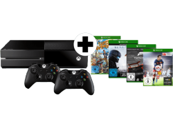 Xbox One Bundle mit 2 Controllern + 4 Games für 355,00 € (519,47 € Idealo) @Media Markt