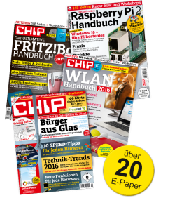 2 x das aktuelle CHIP Magazin + CHIP Specials (z.B. das WLAN Handbuch) kostenlos als E-Paper @Chip.de