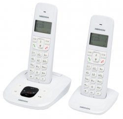 MEDION LIFE E63822 MD 84832 DECT Telefon mit 2 Mobilteilen für 29,99 € (39,95 € Idealo) @eBay