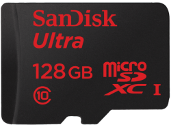 SANDISK Micro-SDHC Speicherkarte Class 10 128 GB für 40,00 € (54,89 € Idealo) @Media Markt