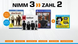 Saturn: Nimm 3 zahl 2 für Musik, Filme, Games und Hörbücher + 10 Euro JUKE Gutschein