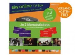 Sky Online TV Box inkl. 2 Monate Sky Entertainment & Cinema für 19,99 € (25,00 € Idealo) @Saturn