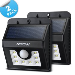 Amazon: 2 Stück Mpow LED Solarleuchten mit Bewegungs-Sensor durch Gutschein für 25,51 Euro statt 31,89 Euro