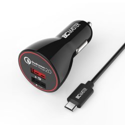 Amazon: BC Master Quick Charge 2.0 KFZ Ladegerät 30W 2 Port USB mit Gutschein für nur 4,99 Euro statt 9,99 Euro