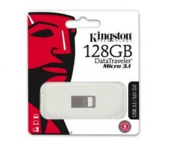 Amazon: Kingston DataTraveler Micro 3.1 DTMC3/128GB Speicherstick USB 3.1 für nur 25,50 Euro statt 48,92 Euro bei Idealo