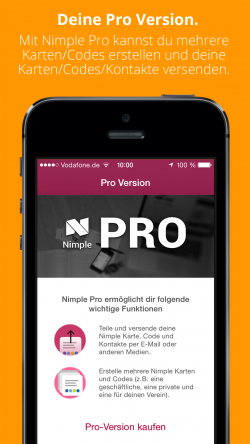 Pro-Version von Nimple (iOS/Android) kostenlos statt 1,99 Euro