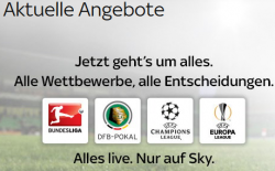Sky Starter + Sky Bundesliga + Sport Paket + Sky+ HD-Festplattenleih-Receiver inkl. Sky Go und Sky On Demand für 24,99 € mtl. statt 29,99 €