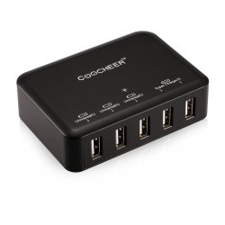 Amazon: Coocheer 5-Port USB Ladegerät durch Gutschein für nur 7,96 Euro statt 18,99 Euro