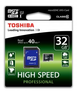 Amazon und Mediamarkt: Toshiba High Speed Professional Micro SDHC 32GB Class 10 für nur 7 Euro statt 11,80 Euro bei Idealo