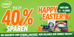 bis zu 40% bei Happy Easter Aktion von Notebooksbilliger.de