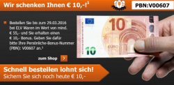 ELV: 10€ Gutschein auf 55€ MBW !