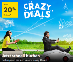 Europcar: Crazy Deals mit 20% Rabatt auf Buchungen in 8 Ländern in Europa