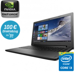 Lenovo 100-15IBD 80QQ0029GE Notebook 128GB SSD, 4GB RAM inkl. Win 10 für 396,00 € (484,99 € Idealo) @Redcoon