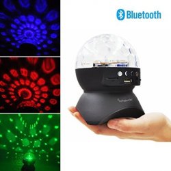Amazon @ Bluetooth Lautsprecher mit Disco Lichteffekten, FM-Radio und KartenSlot für 9,99 € statt 19,99 €