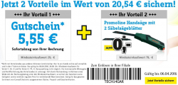 Conrad: 5,55 Euro Gutschein + gratis Bosch Promo Handsäge