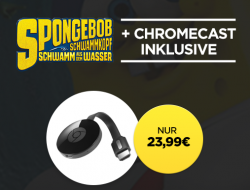 Google Chromecast 2 + Spongebob Film (Stream) für 23,99 € (39,00 € Idealo) @wuaki.tv