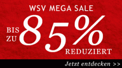 WSV Mega Sale bis zu 85% Rabatt + 15% Extra-Rabatt und keine Versandkosten @kissafrog.de
