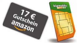 Klarmobil Handy-Spar Tarif mit 10,00 € Startguthaben + 17,00 € Amazon-Gutschein und für einmalig 1,95 € @Logitel