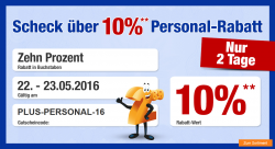 10% Rabatt mit Gutscheincode ohne MBW @Plus.de