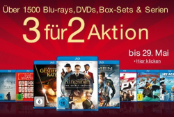 Amazon: 3 für 2 Aktion mit über 1500 Blu-rays, DVDs und Box-Sets
