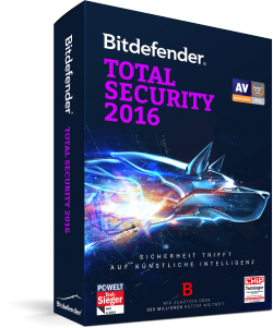 Bitdefender Total Security 2016 (6 Monate kostenlos)