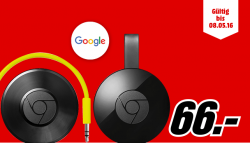 George Hanbury Realista Punto de referencia Google Chromecast 2 + Google Chromecast Audio für 66,00 € (77,90 € Idealo)  @Media Markt - Liveshopping-Aktuell