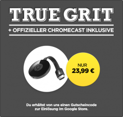Google Chromecast 2 + True Grit für nur 23,99€ inkl. Versand [idealo 38,90€] @Wuaki.tv