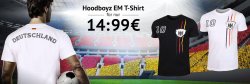 Hoodbyoz: 40 Prozent Rabatt auf alles (auch reduzierte Ware) mit Gutschein ohne MBW z.B. Hoodboyz EM T-Shirt für nur 8,99 Euro