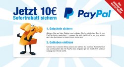 Plus.de: 10 Euro Sofortrabatt mit Paypal Gutschein ohne MBW